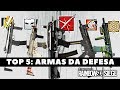 TOP 5: MELHORES ARMAS DA DEFESA || RAINBOW SIX SIEGE