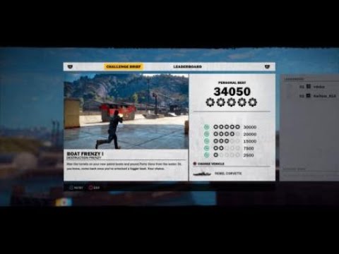 Just Cause 3 destruction frenzy boat frenzy 1 5 gears - YouTube