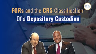 CRS Classification of a Depository Custodian