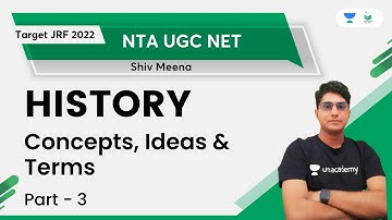 History | Concepts, Ideas & Terms | Part - 3 | NTA UGC NET | Shiv Kumar Meena