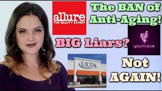 What's Up in Makeup NEWS! Allure BANS Anti-Aging, Younique Sued for LYING, & SCAM ALERT!