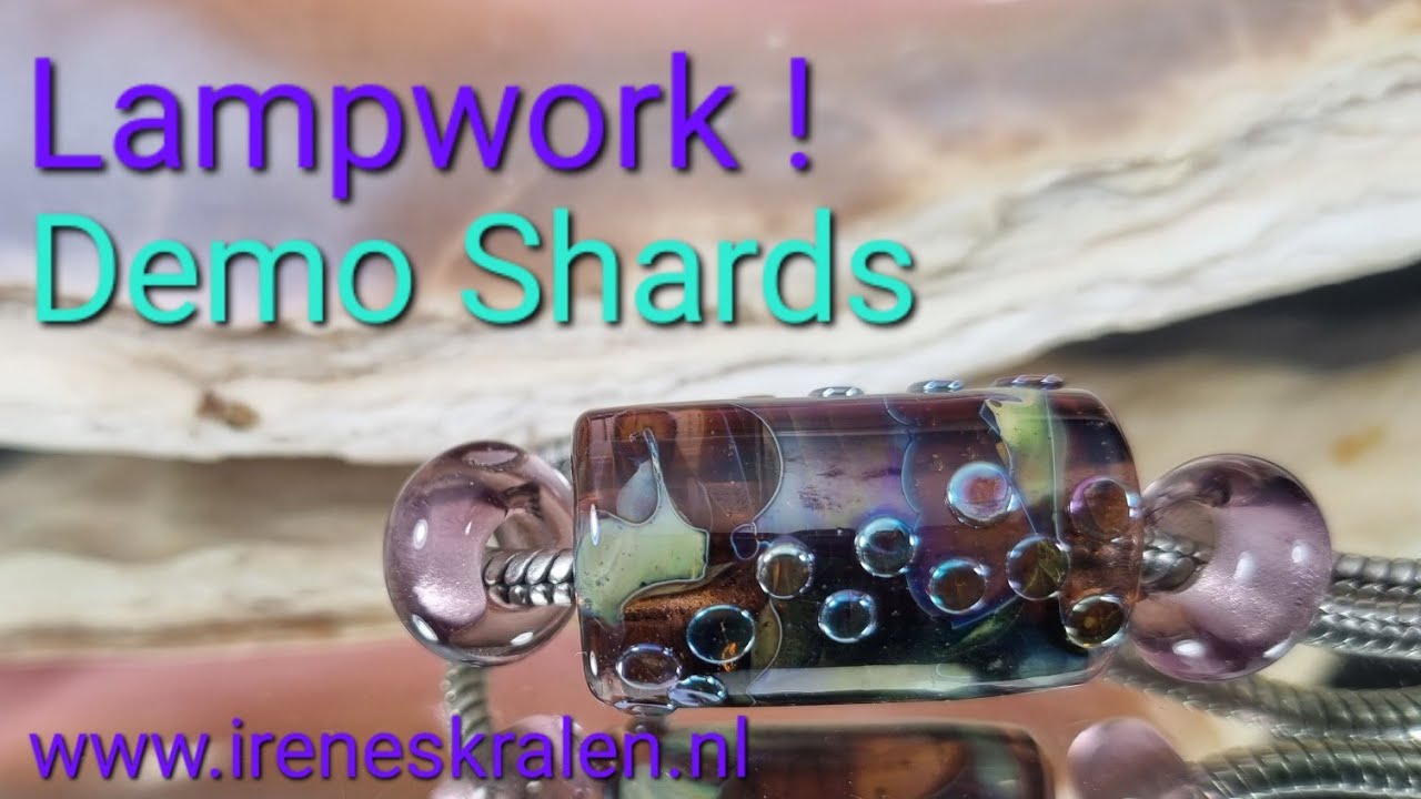 Me making beads with Double Helix shards