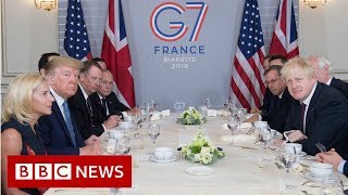 G7: Trump praises Johnson as 'right man' to deliver Brexit - BBC News