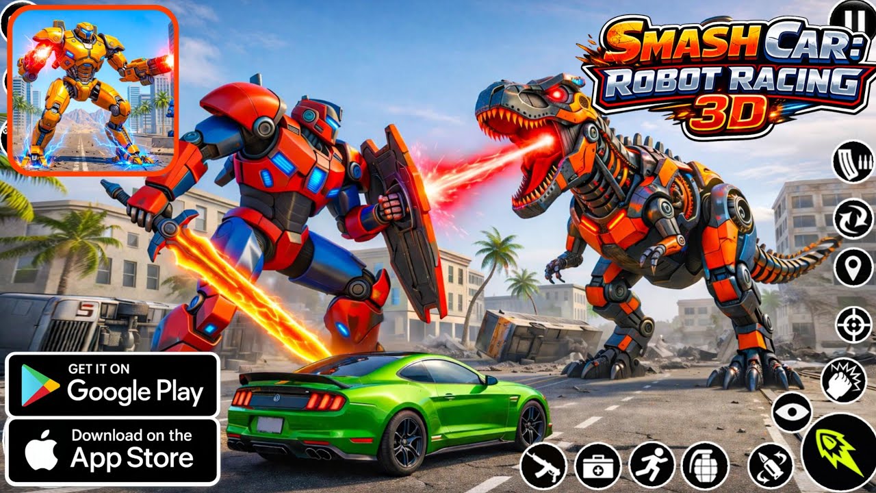 🤖 Smash Car: Robot Racing 3D | Epic Robot Car Battles! 🚘💥 - YouTube