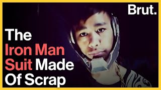 Cardboard, Scrap Metal & Electronic Waste To Turn Into Iron Man