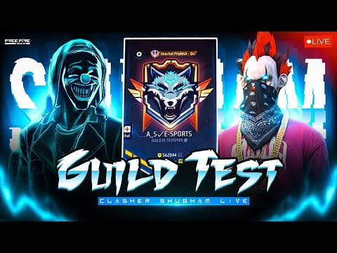 FREE FIRE LIVE😎 HARDEST GUILD TEST🔥 1v1 WITH SUBSCRIBERS #guildtest #tondegamer