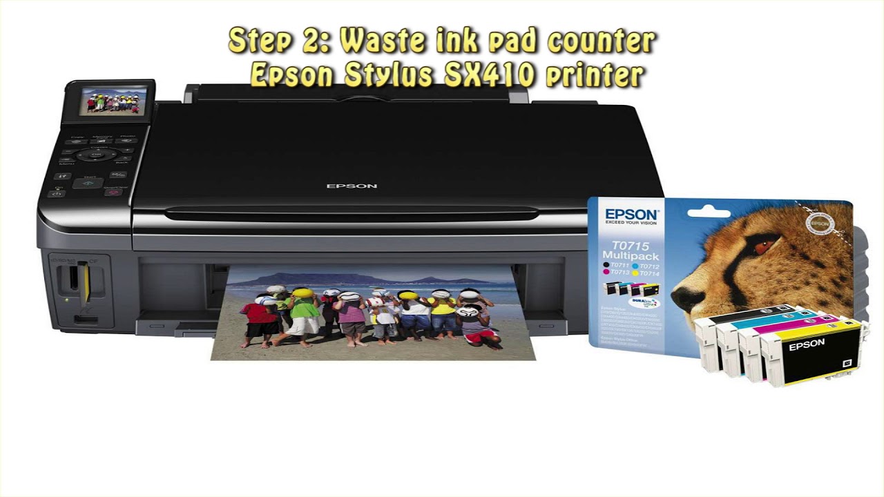 Reset Epson Stylus SX410 Waste Ink Pad Counter - YouTube