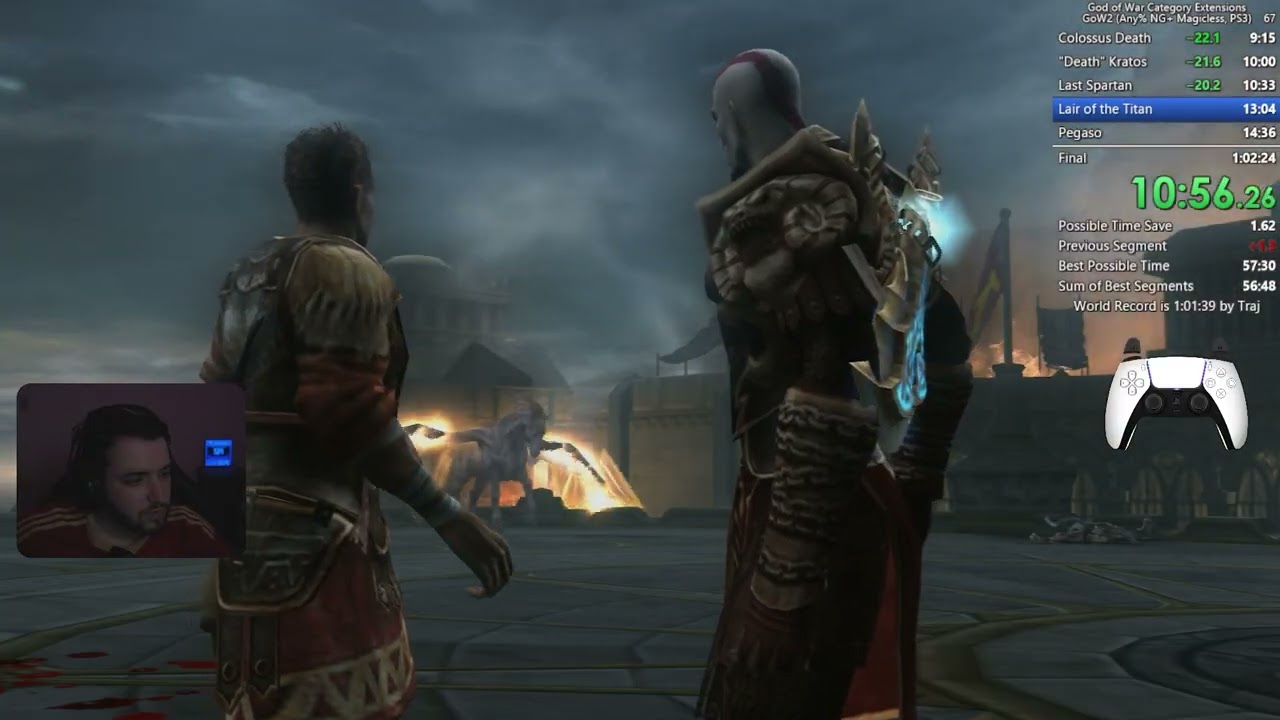 GOD OF WAR 2 ANY%NG+ MAGICLESS (