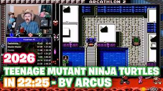 Teenage Mutant Ninja Turtles - NES Speedrun in 22:25 by Arcus 🤠 | Date 14 March 2026 screenshot 4