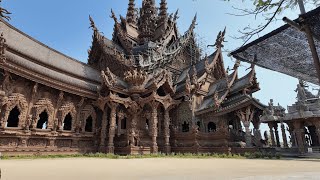 Pattaya Thailand best Sightseeing Sancturay of truth.  Muss man gesehen haben. 4k HDR