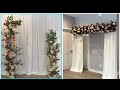 DIY- Boxwood Hedge Backdrop Diy- Asymmetrical Floral Installation DIY- Chicken Wire  Floral Decor