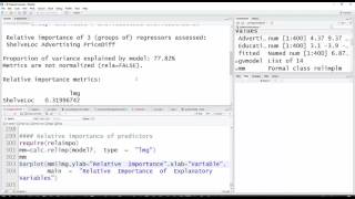 R: Relative importance of predictors in multiple regression