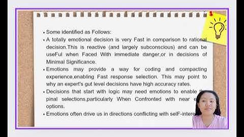 Lesson 3:  "Feeling as a Modifier of Moral Decision Making."