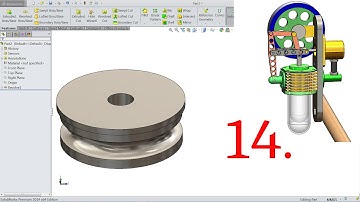 SolidWorks Tutorial Vertical Stirling Engine 14.Piston