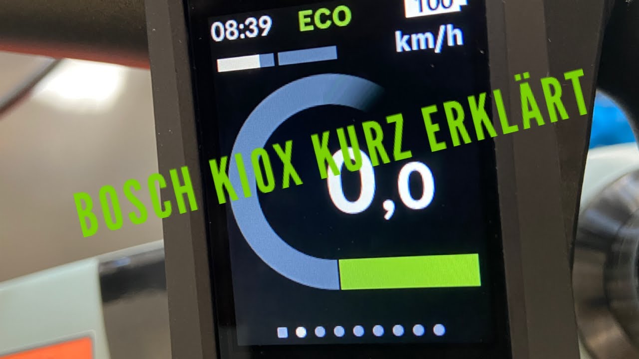 Bosch Kiox 500 Display Bedienungsanleitung & Erklärung 🆕 ✓ 