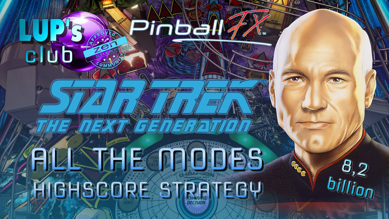 Pinball FX [4K] Williams Pinball Star Trek TNG 🖖 All the modes