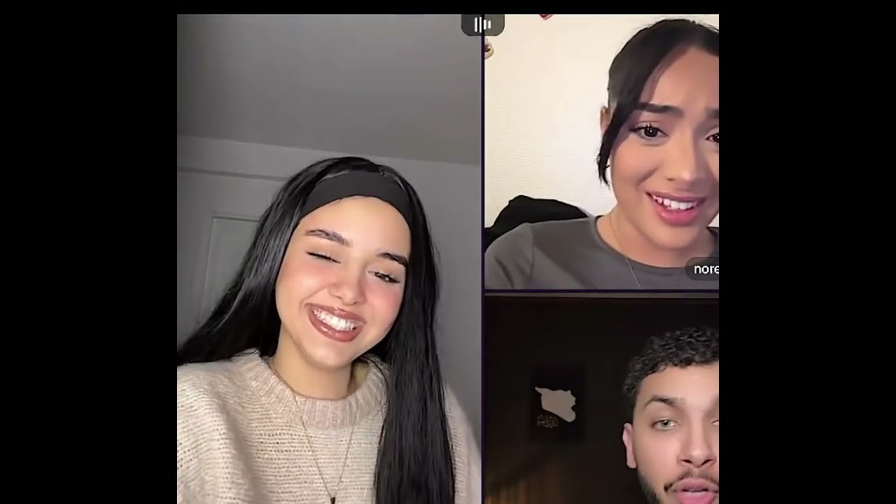 ايناس الجزائرية كيست مع نورال ونزار وأخير إيناس وحبيبها حكو مع بعض لايف 8/1