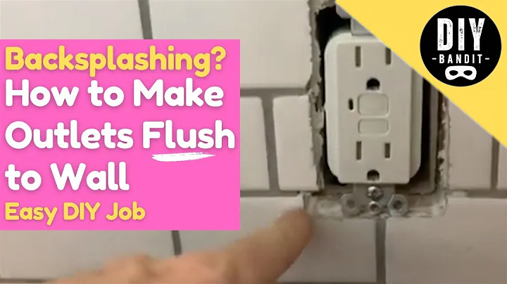 🔥  Backsplashing Your Kitchen➔How to Extend Electrical Outlets to be Flush with Tile Wall (Spacers!)