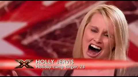 X Factor Worst Auditons - Big Mouth Holly Vs Simon...