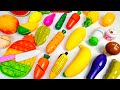 ASMR おままごと トントン♪おもちゃ 果物 カット音 Cutting Fruits Sounds ASMR with New Cutting Board Sound