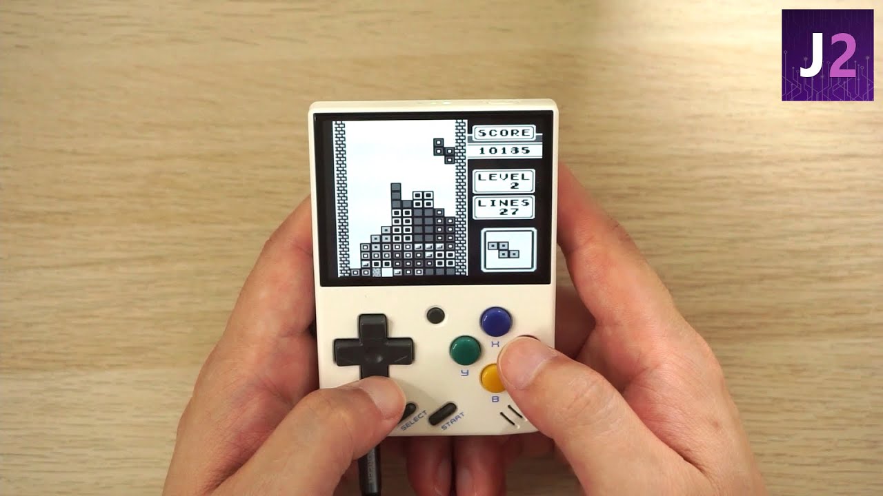 Miyoo Mini Stock OS - Gameboy - Tetris - Default Internal Palette is B/W