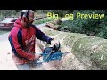 Makita EA7900 (78.5cc/5.7HP) - First start, Big log preview, Factory RPM, Break in.....