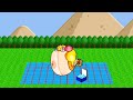 Peach And Daisy Balloon Picnic Restored 