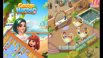 Gossip Harbor : Merge Game /🍰☕️ Day 1 Level 1-2-3 Part1 🥖🍞