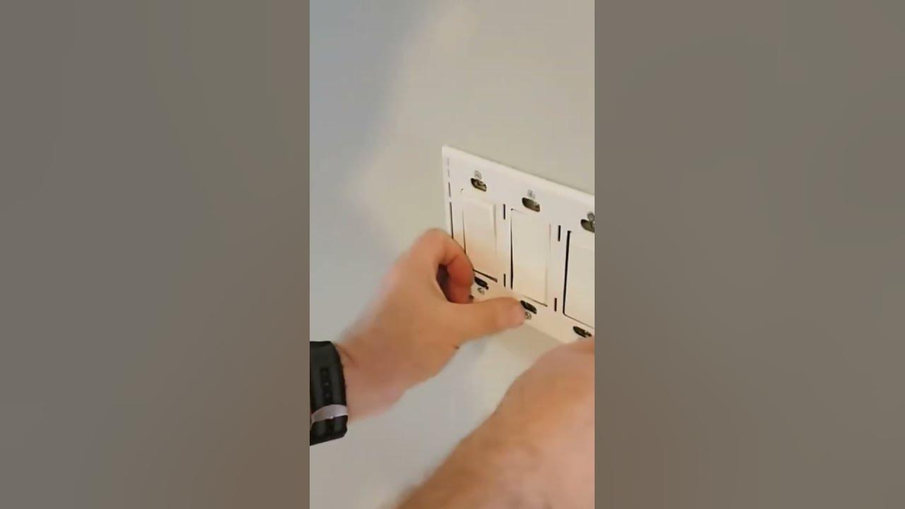 How to install a screwless electrical cover plate youtube