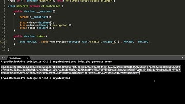 Codeigniter Generate Token
