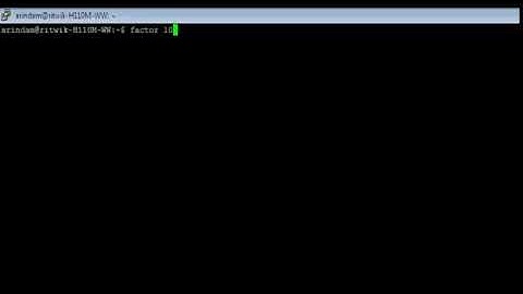 Linux - factor Command - w3resource