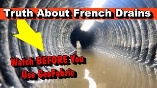 Truth about Geofabric Wrapped French Drains  Watch Before You Install a French Drain