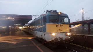 V43 1193-as Szili indul Napfény IC-vel és V43 2244-es Szili érkezik Z50-es zónázóval #máv#v43#fecske