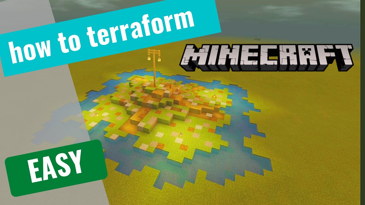 Minecraft Tutorial: Easy TERRAFORMING - YouTube