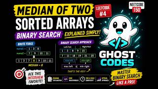 Median of Two Sorted Arrays (LeetCode 4) | Binary Search Explained Simply 🚀 | NeetCode 150