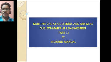 Multiple choice questions and answers of Materials Engineering
