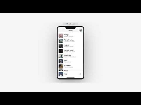 Mobile Music Player Concept Using Html Css And jQuery