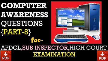 TOP 14 COMPUTER AWARENESS QUESTIONS FOR APDCL,HIGH COURT & SUB INSPECTOR EXAM[PART-8] Exam Prastuti