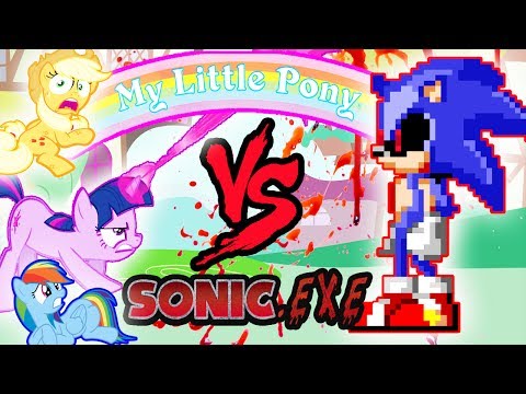 EXE (Vs. Sonic.Exe)  My little pony movie, Creepypasta characters, Furry  drawing