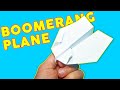 Origami Boomerang Plane - Paper Boomerang Airplane - How to Make Paper Airplane