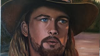 Acompañame a pintar a Brad Pitt en la película Leyendas de Pasión con el personaje Tristán 🎥🎨