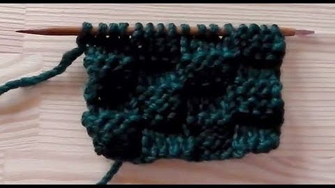 How to knit basket weave pattern for left handed