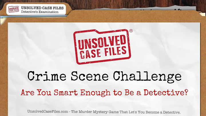 Detective Skills Test #1 - CSI Exam - See if You're a Good Detective in 2 Minutes
