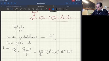 Advanced Quantum Mechanics (CMP-AQM) Lecture 26
