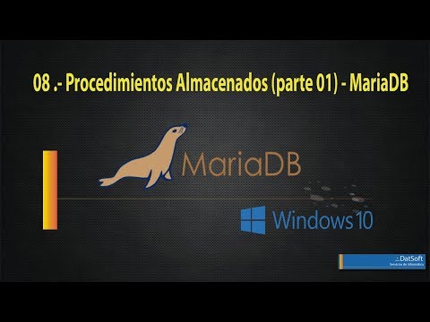 08  Procedimientos Almacenados (parte 01) - MariaDB