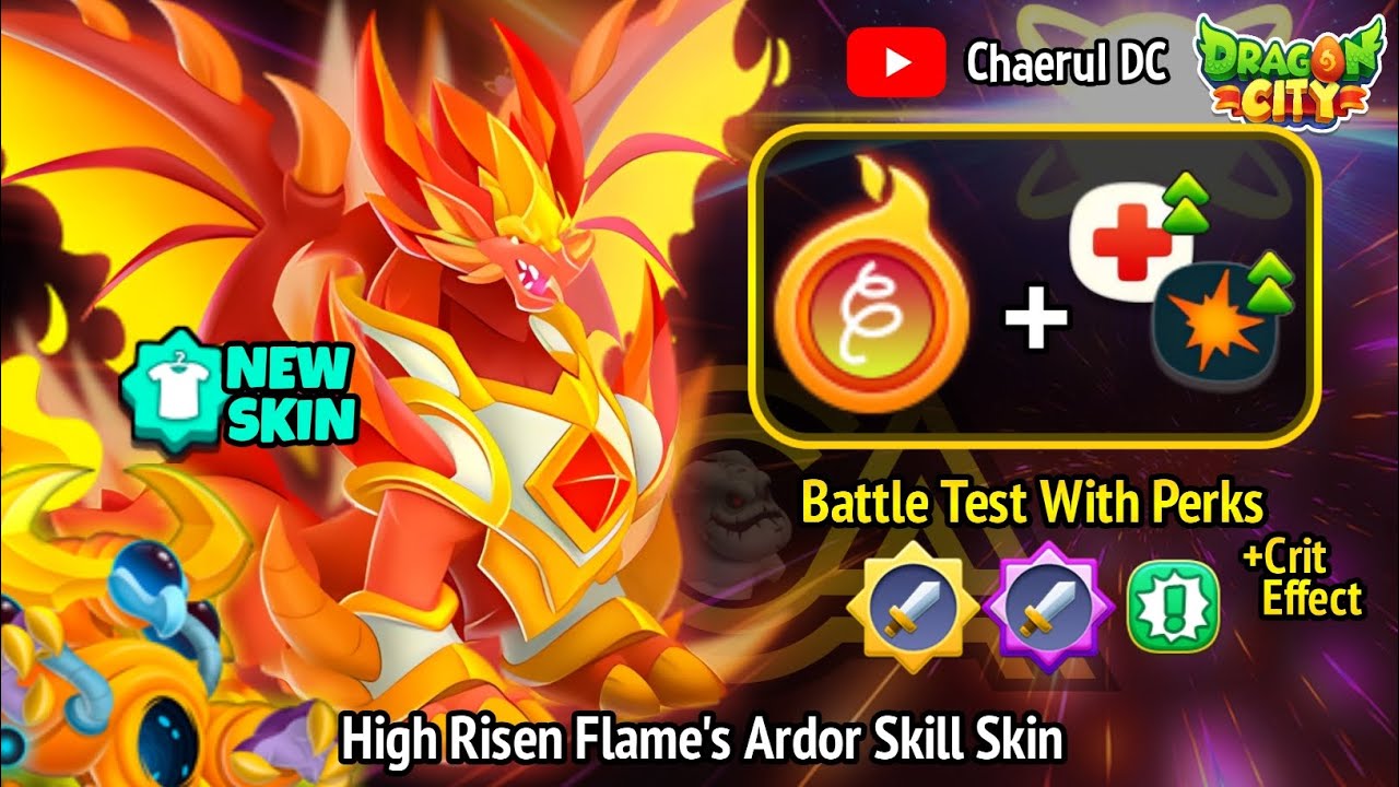 QUANTUM IS THAT YOU?? | HIGH RISEN FLAME DRAGON: ARDOR SKILL SKIN #DragonCity