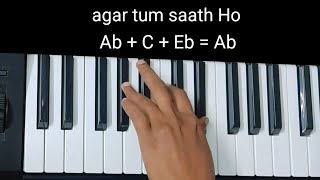 Agar Tum Saath Ho Tutorial(Chords Melody) | Tamasha | A R Rahman | Keyboard