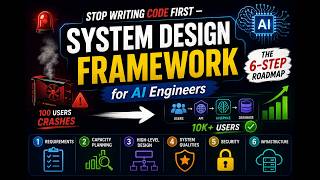 Stop Writing Code First — The 6-Step System Design Framework for AI Engineers