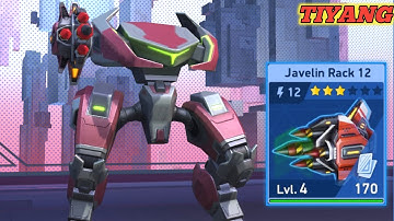 Stalker with Javelin Rack 12 Gameplay | Javelin Rack 12 | Mech Arena