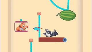 Rescue Kitten - Rope Puzzle (by Ohze Game Studio) IOS Gameplay Video (HD) screenshot 2